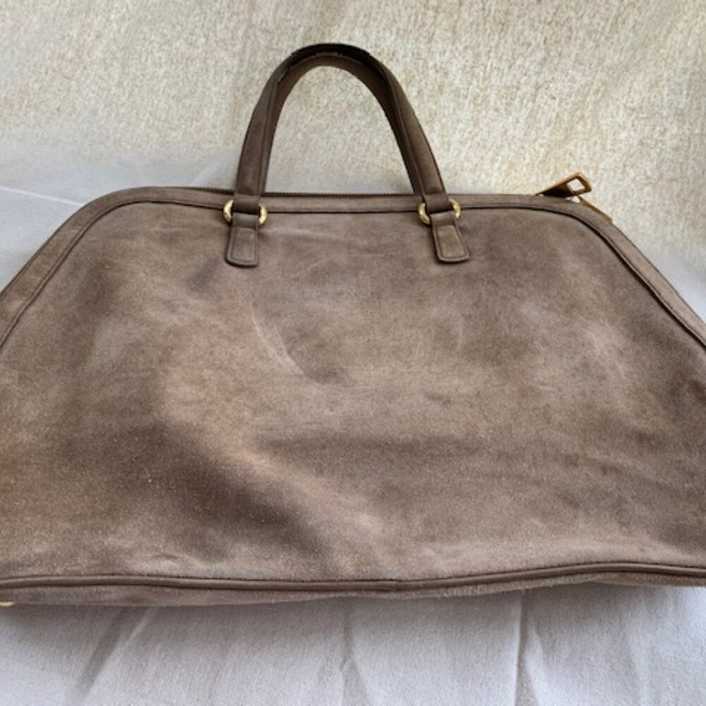 Gucci Tan Suede 1973 Top Handle Satchel - Picture 13 of 16
